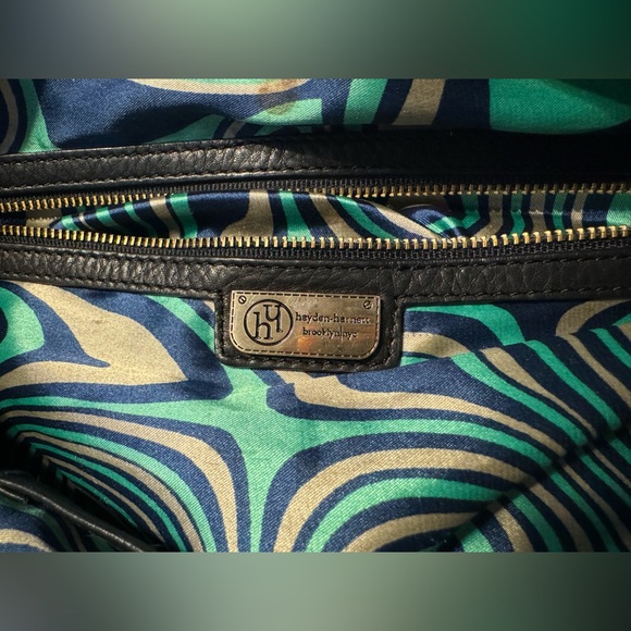 Hayden-Harnett Large Black Athena Boho Tote Bag - Picture 9 of 10